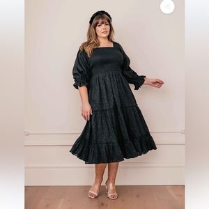JessaKae Carefree Dress, Black, Size 2x